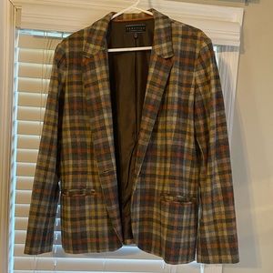 Retro Plaid Blazer